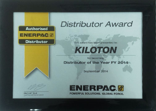 Enerpac Distributor Award